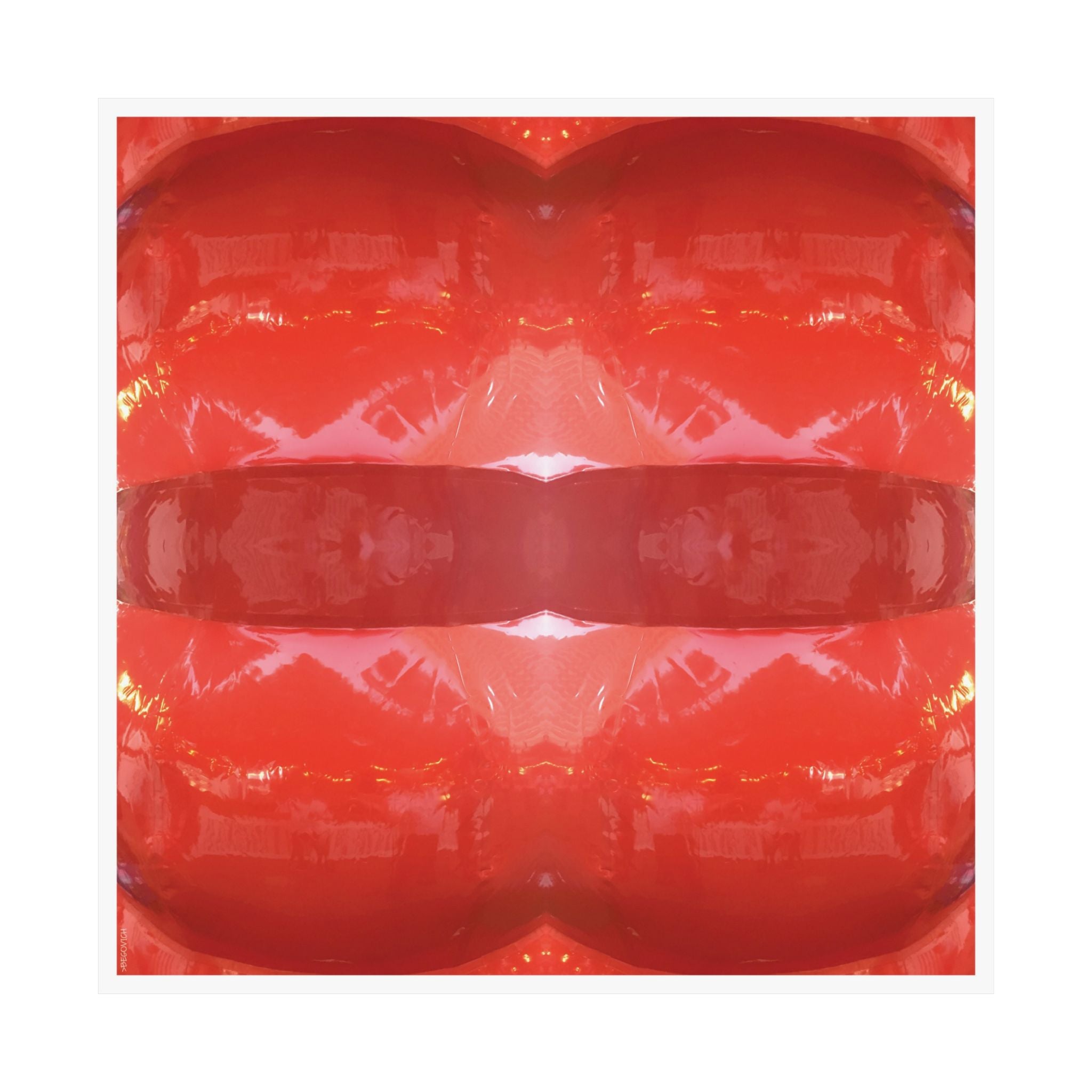 Abstract Art Matte Poster - "Kiss"