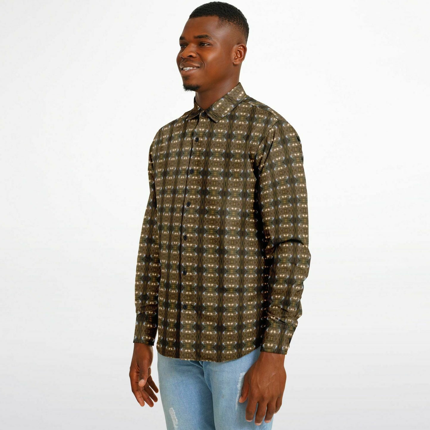 Long Sleeve Button Down Shirt (Chandelier)