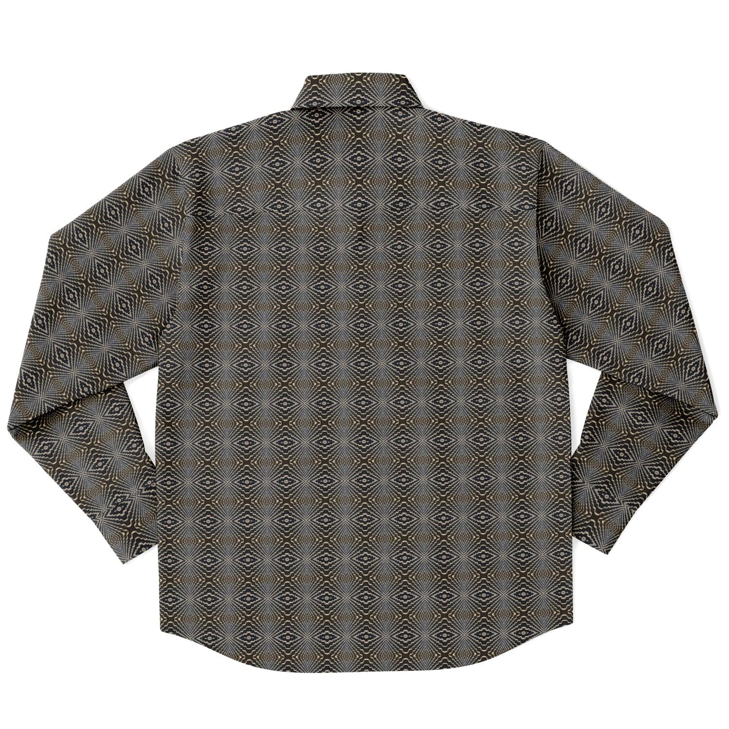 Long Sleeve Button Down Shirt (Tetris)