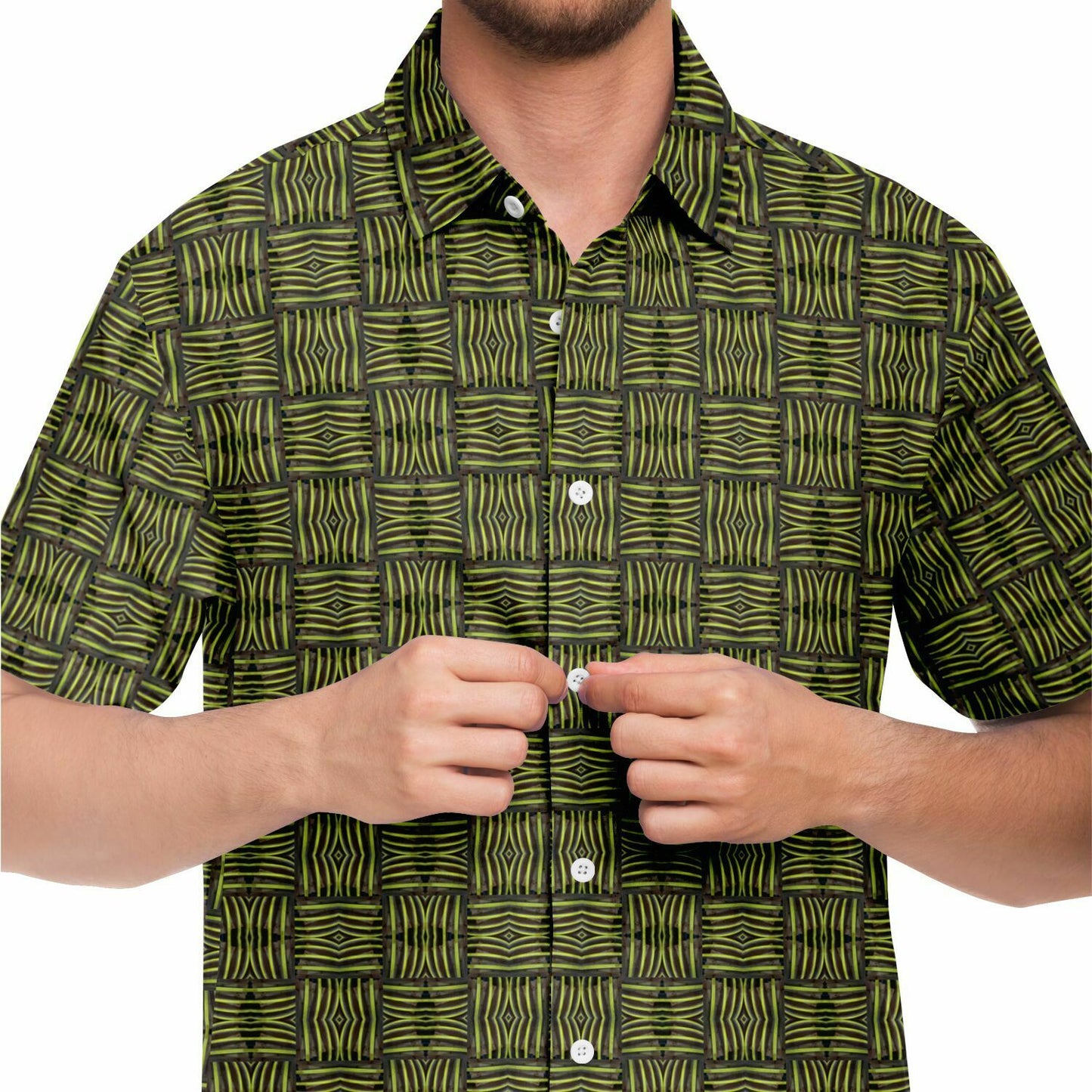 Short Sleeve Button Down Shirt (Teeth No. 4)