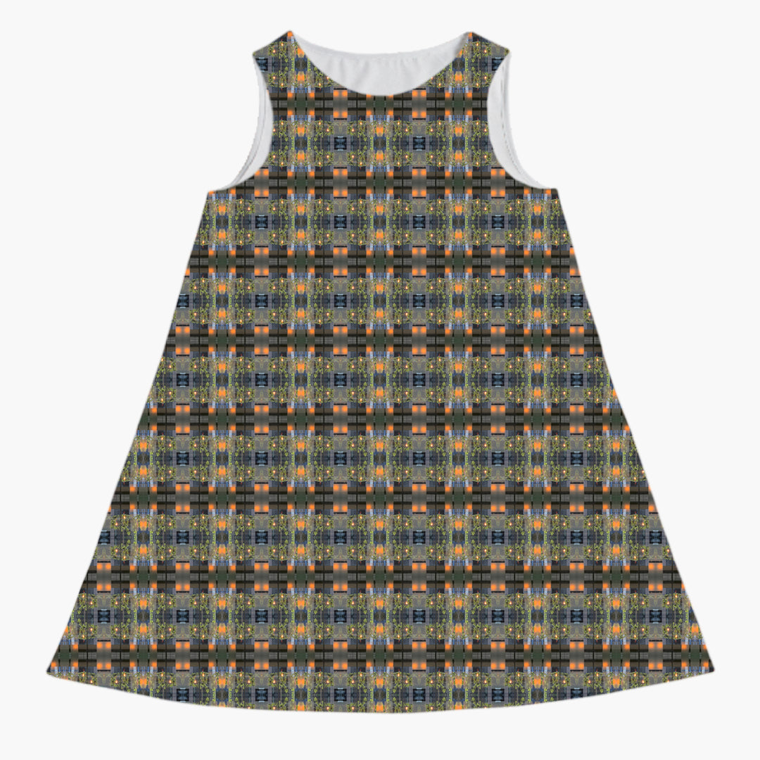 A-Line Dress (Modern Plaid No. 1) K Begovich Designs A-Line Dress (Modern Plaid No. 1) K Begovich Designs