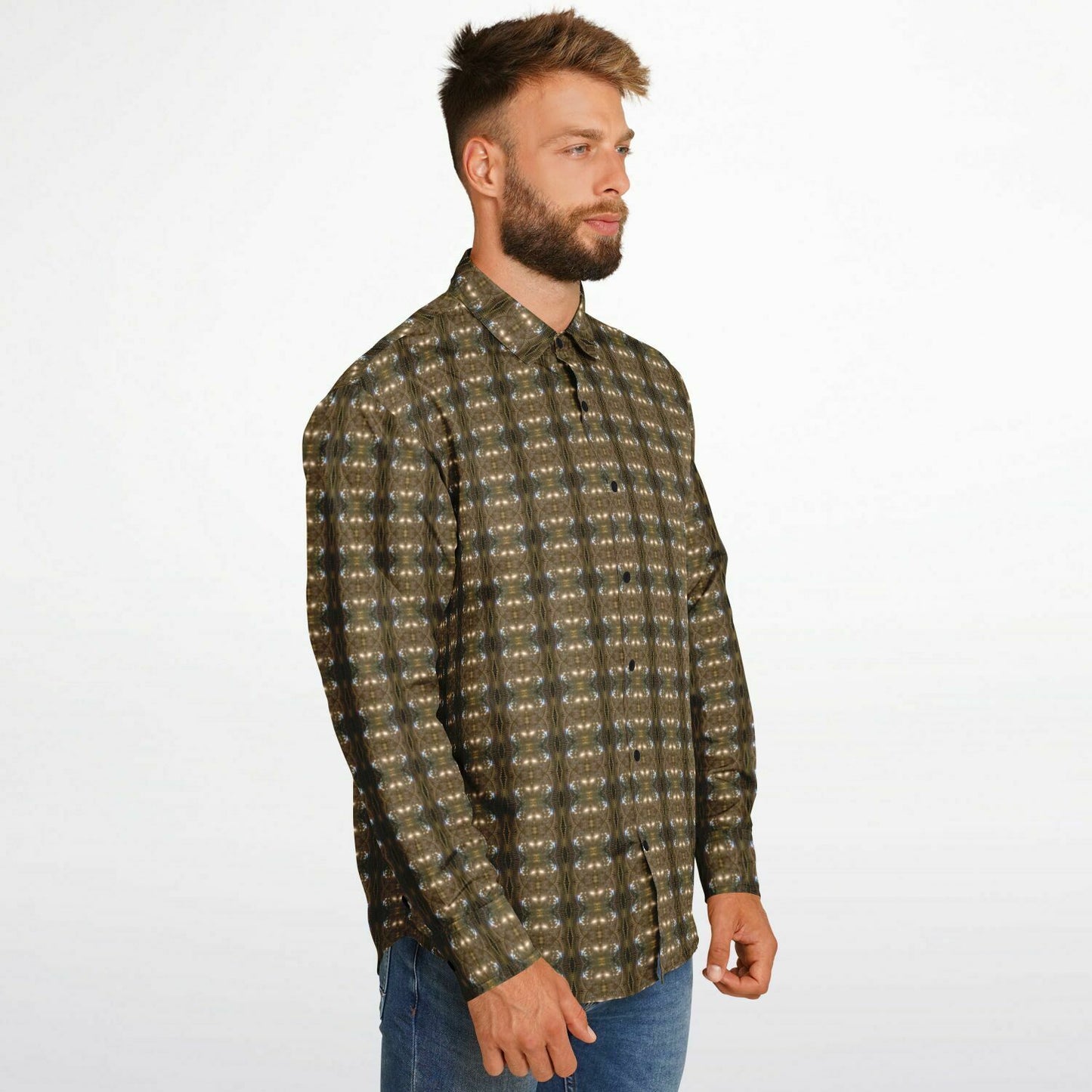 Long Sleeve Button Down Shirt (Chandelier)