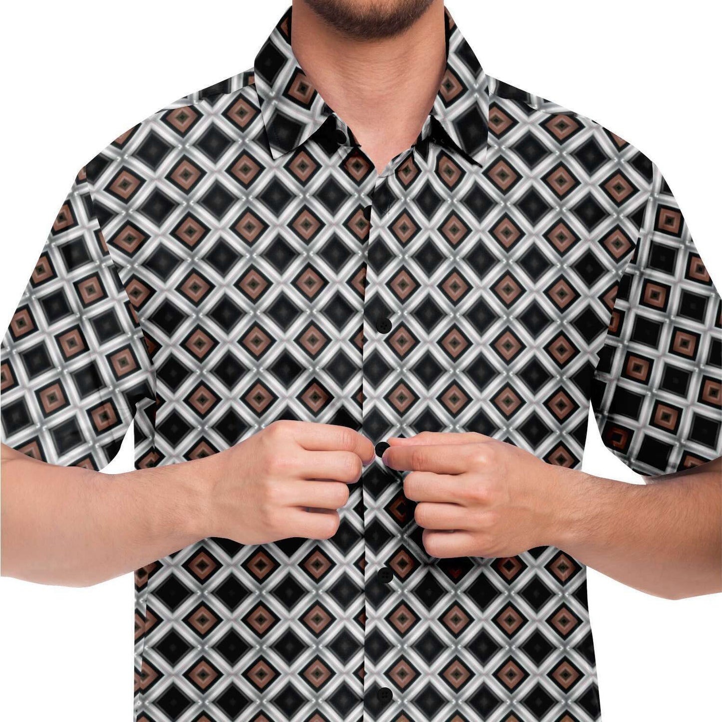 Short Sleeve Button Down Shirt (Copper & Lead No. 2)