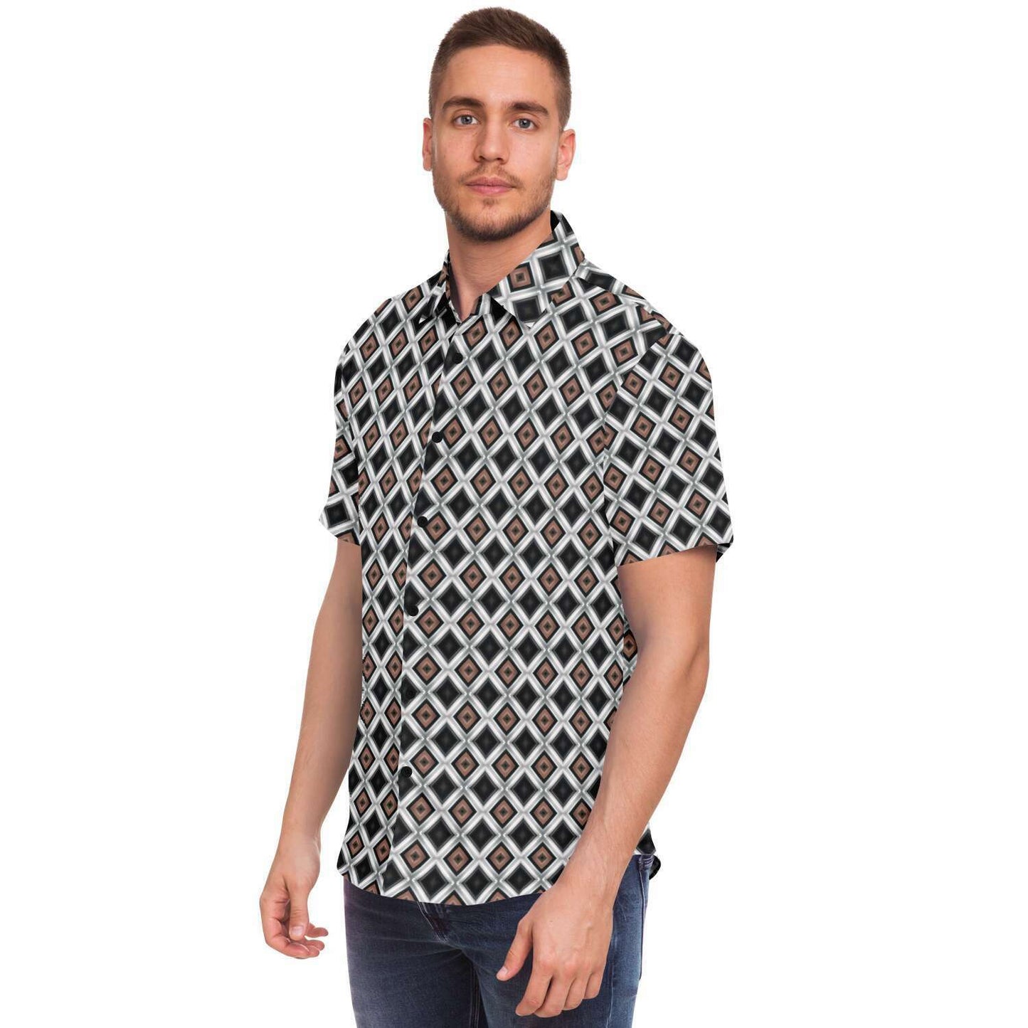 Short Sleeve Button Down Shirt (Copper & Lead No. 2)