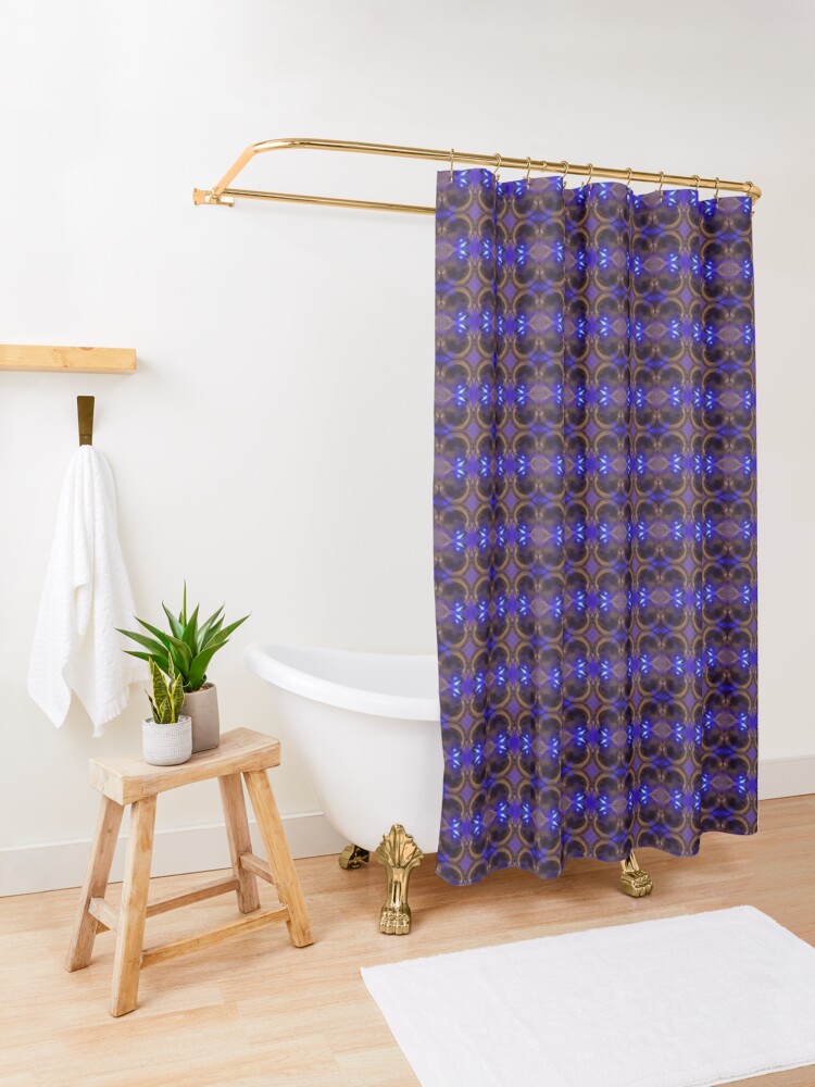 Shower Curtain (Cobalt Bubble)