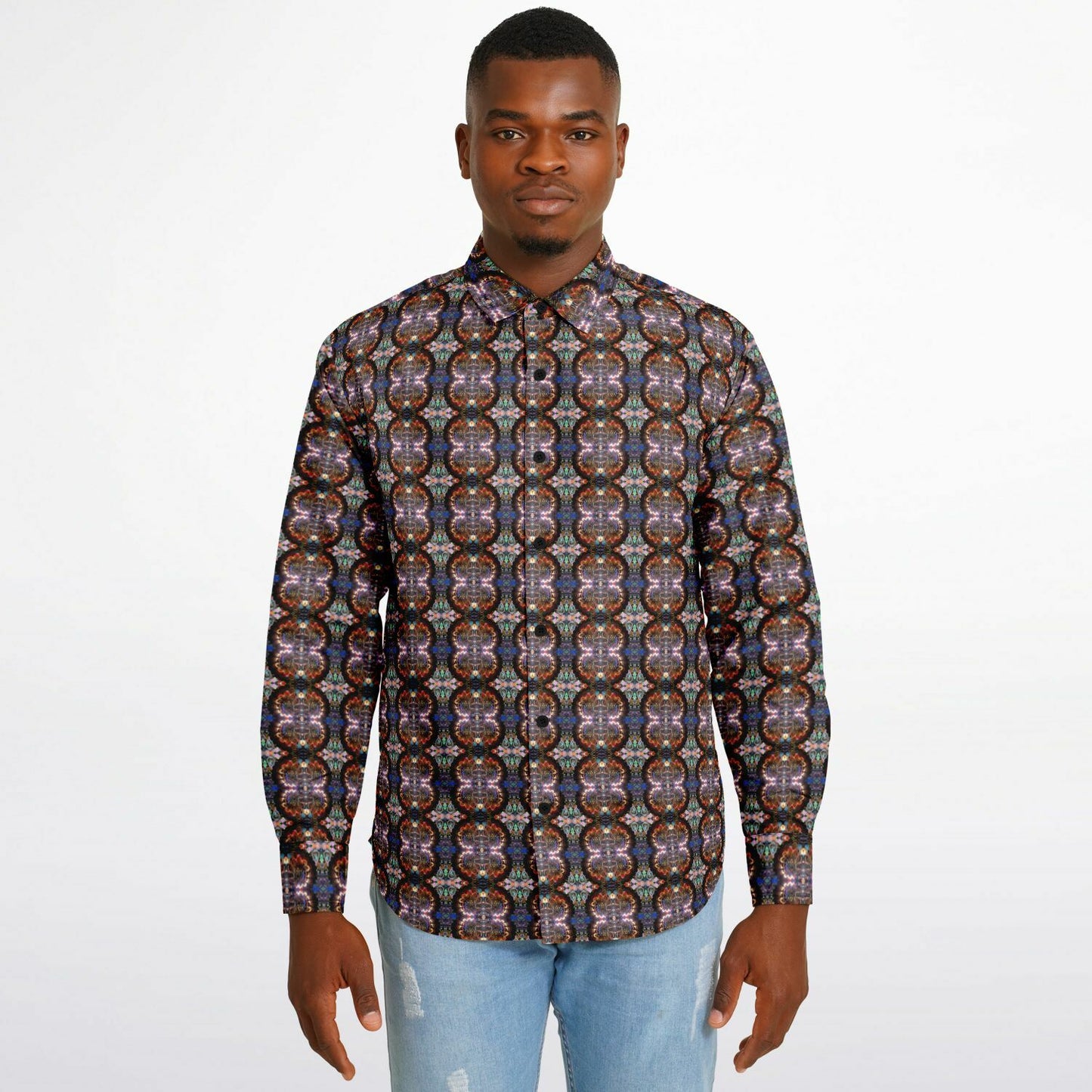 Long Sleeve Button Down Shirt (Woodstock No. 2)