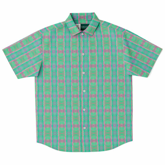Short Sleeve Button Down Shirt (Electric Dream No. 1)