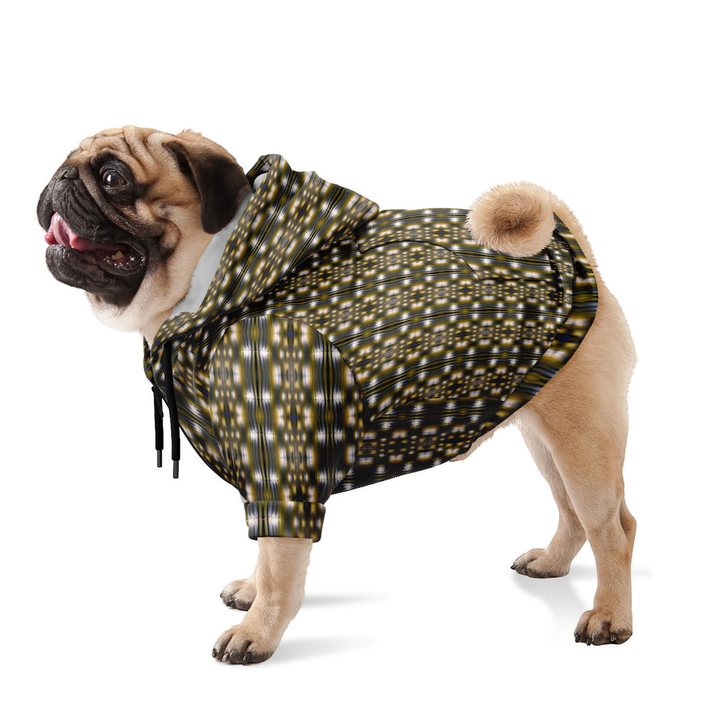 Dog Zip-Up Hoodie (Yellow Accordion)
