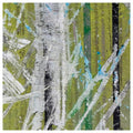 Abstract Art Canvas - "Green, Black & Blue"