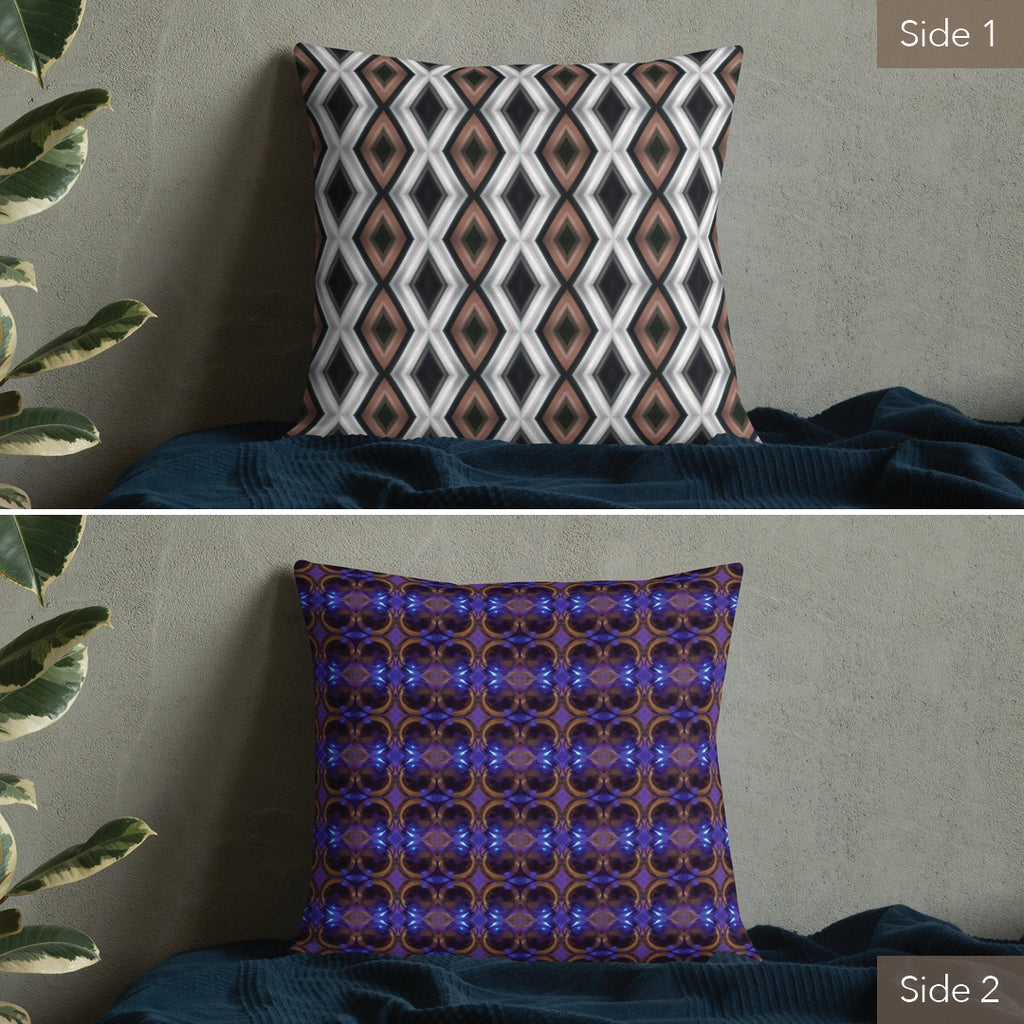 2-in-1 Premium Pillow (Copper & Lead No. 3 / Cobalt Bubble)