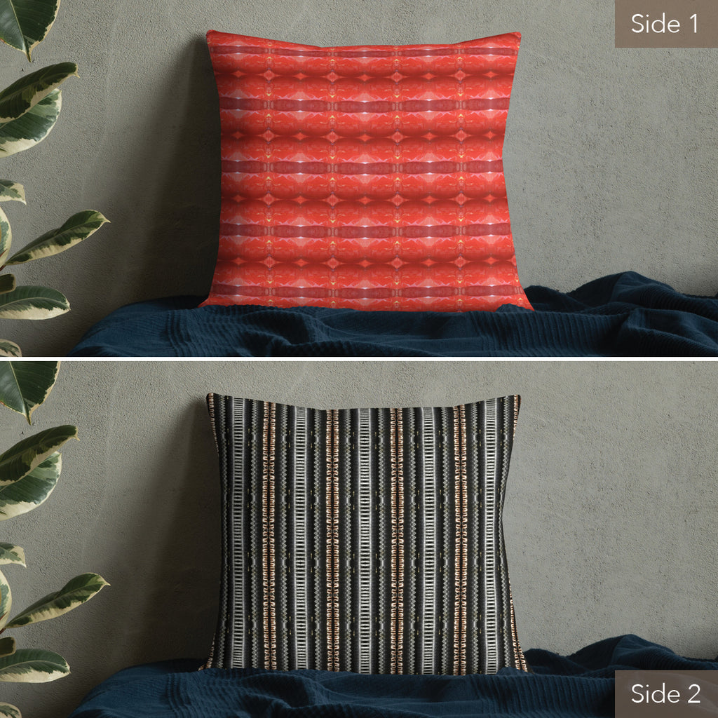 2-in-1 Premium Pillow (Kiss / Black & Tan No. 1)