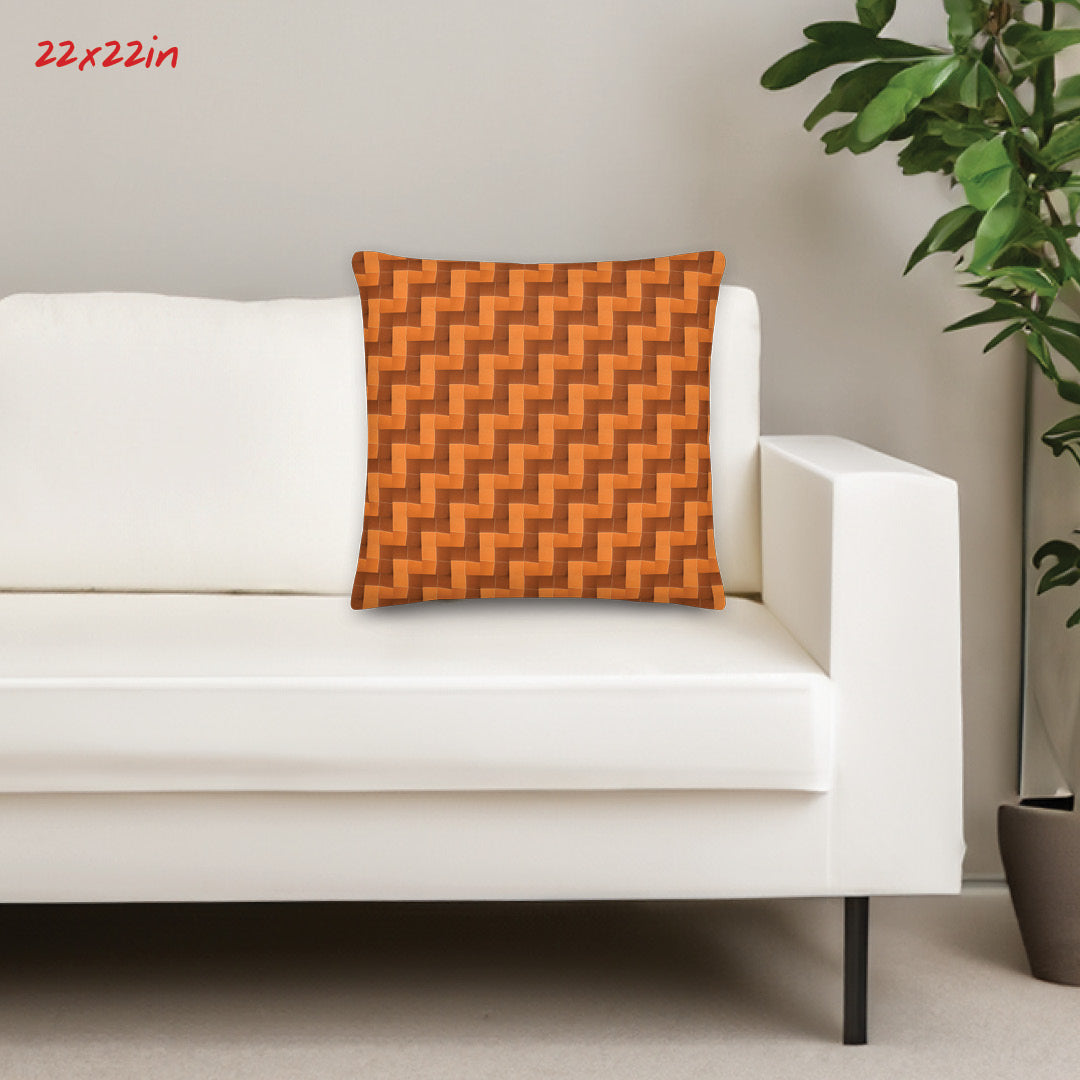 Premium Pillow (Burnt Orange Tiles)