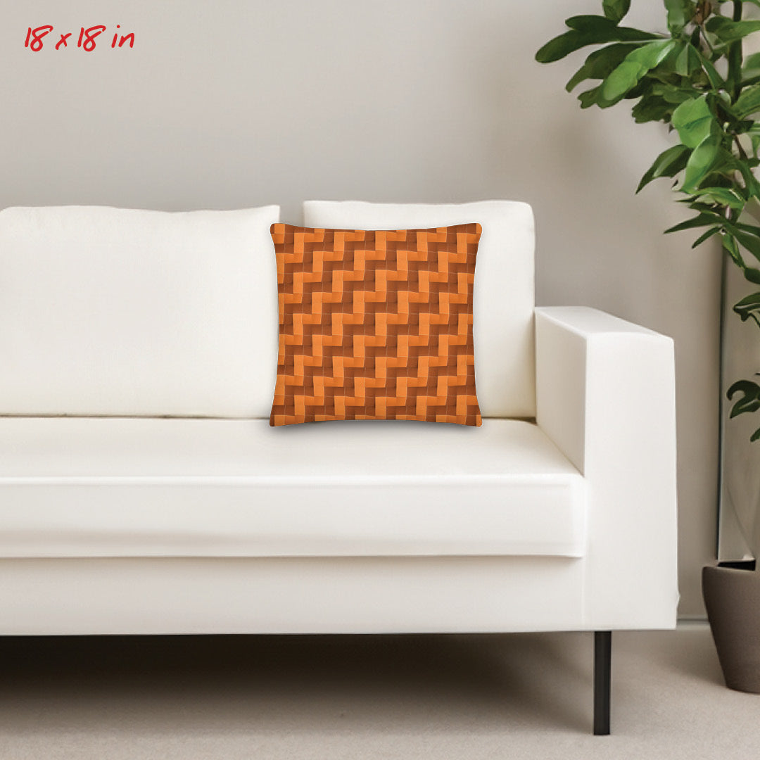 Premium Pillow (Burnt Orange Tiles)
