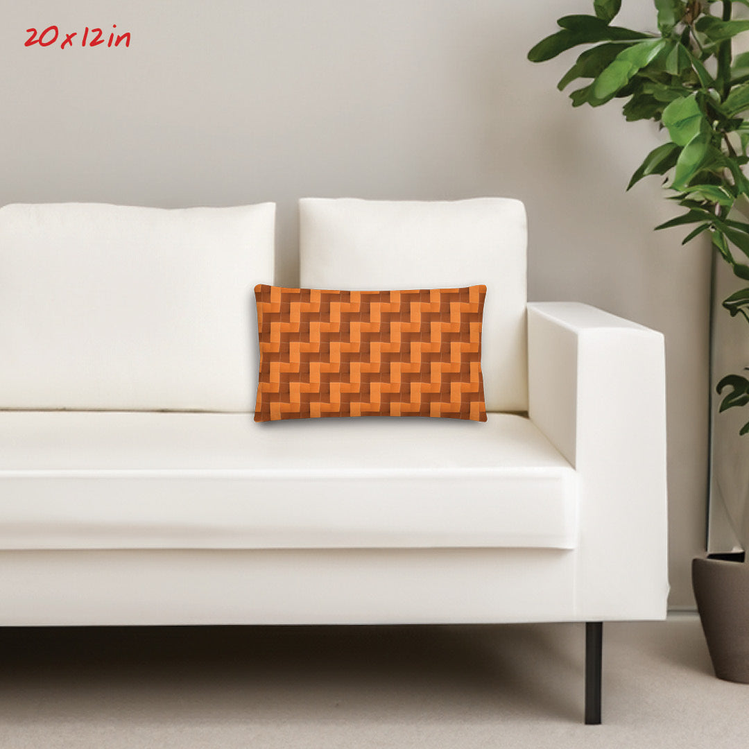 Premium Pillow (Burnt Orange Tiles)