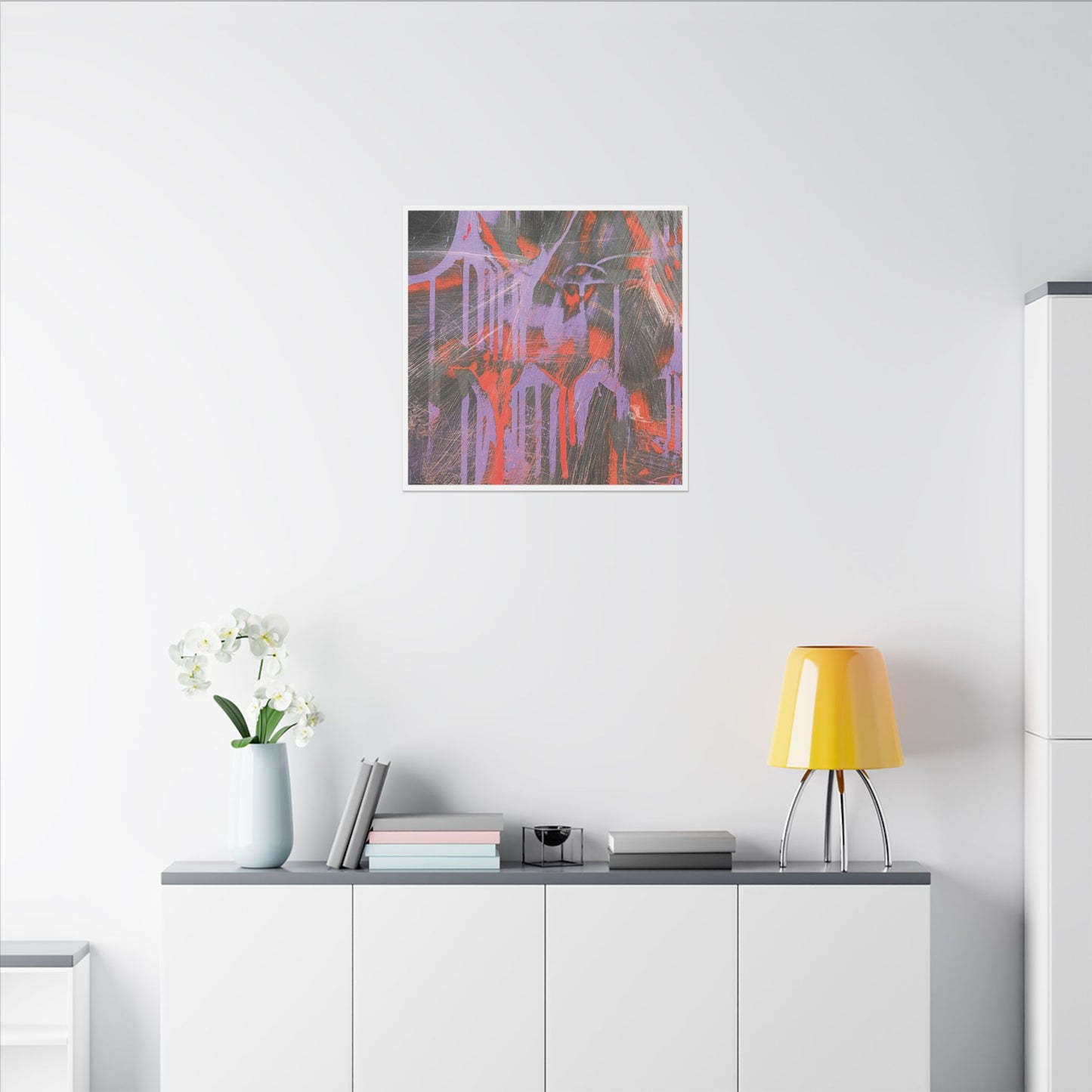 Abstract Art Canvas - "Blood in the Water"