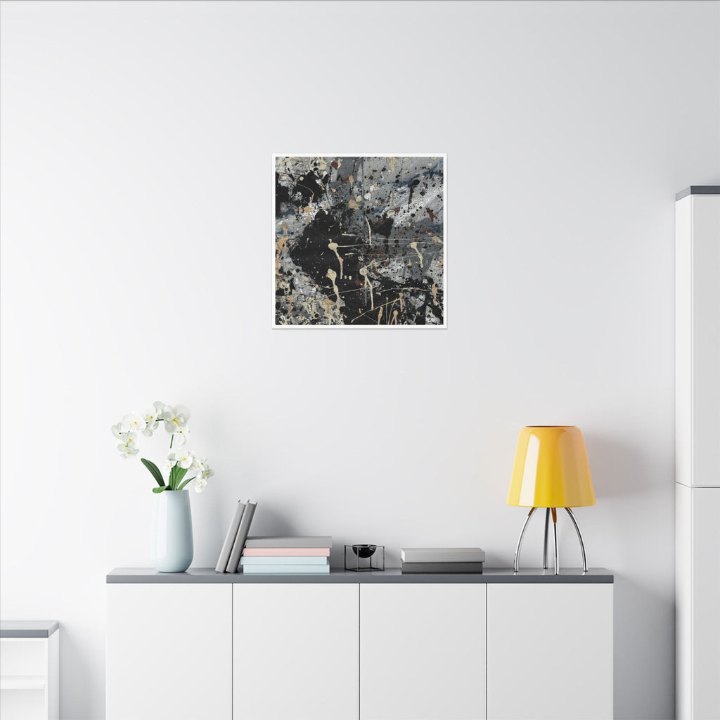 Abstract Art Canvas - "The Monsters Come at Night"