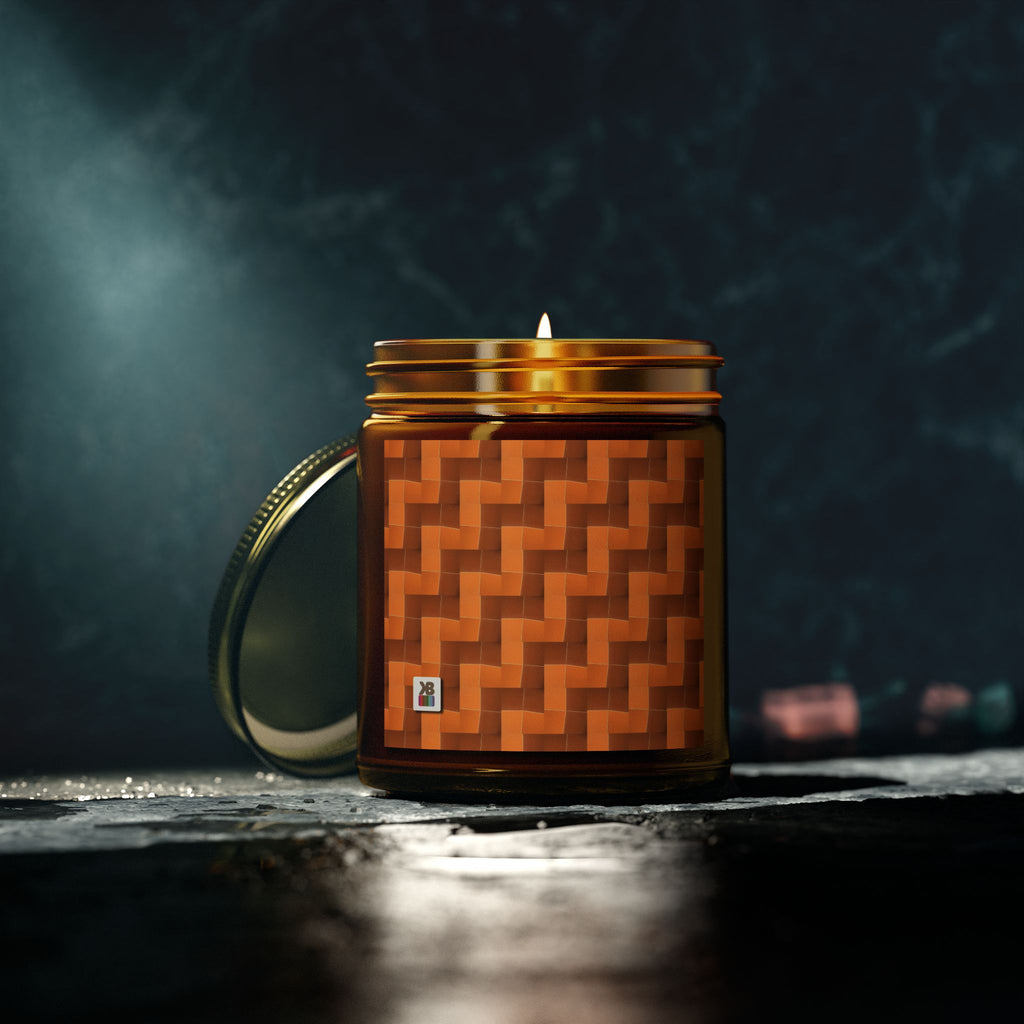 9oz Woodsy Scented Candle (Burnt Orange Tiles)