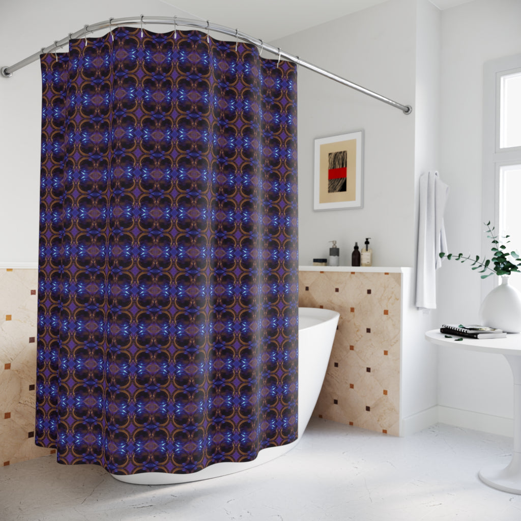 Shower Curtain (Cobalt Bubble)