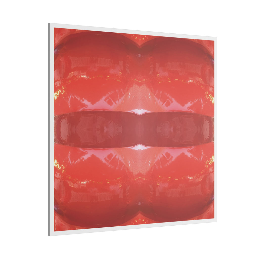 Abstract Art Canvas - "Kiss This"