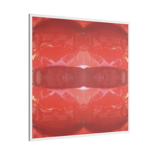 Abstract Art Canvas - "Kiss This"