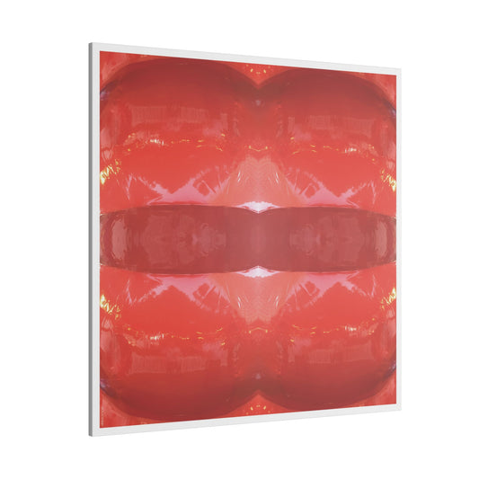 Abstract Art Canvas - "Kiss This"