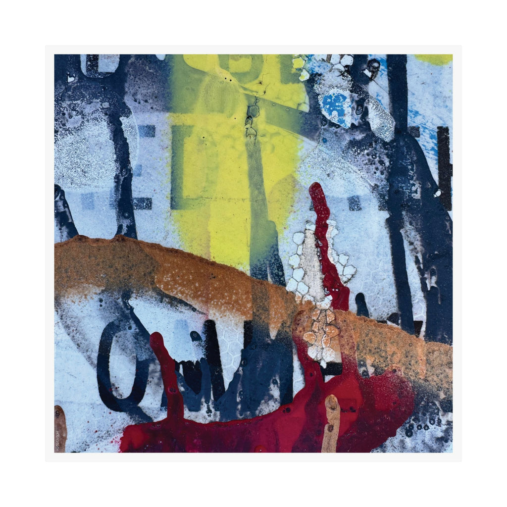 Abstract Art Matte Poster - "No More Words"