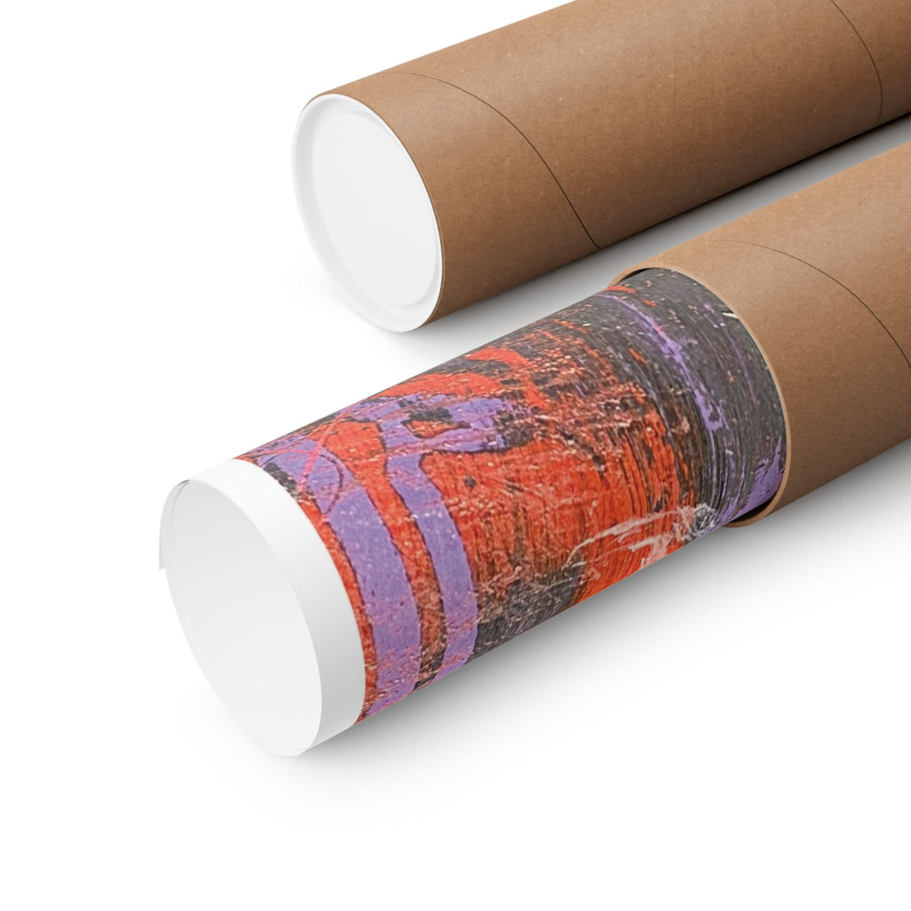 Abstract Art Matte Poster - "Blood in the Water"