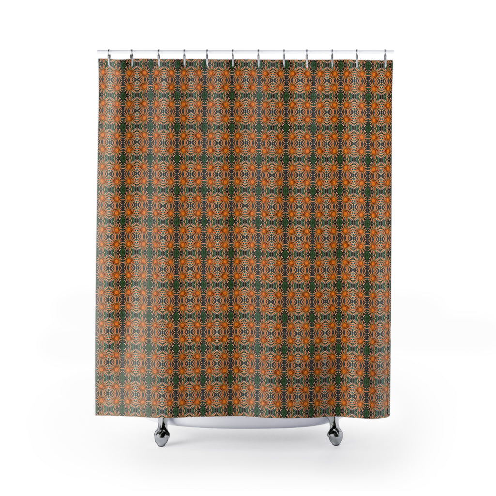 Shower Curtain (Floral Dots)
