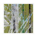 Abstract Art Matte Poster - "Green, Black & Blue"