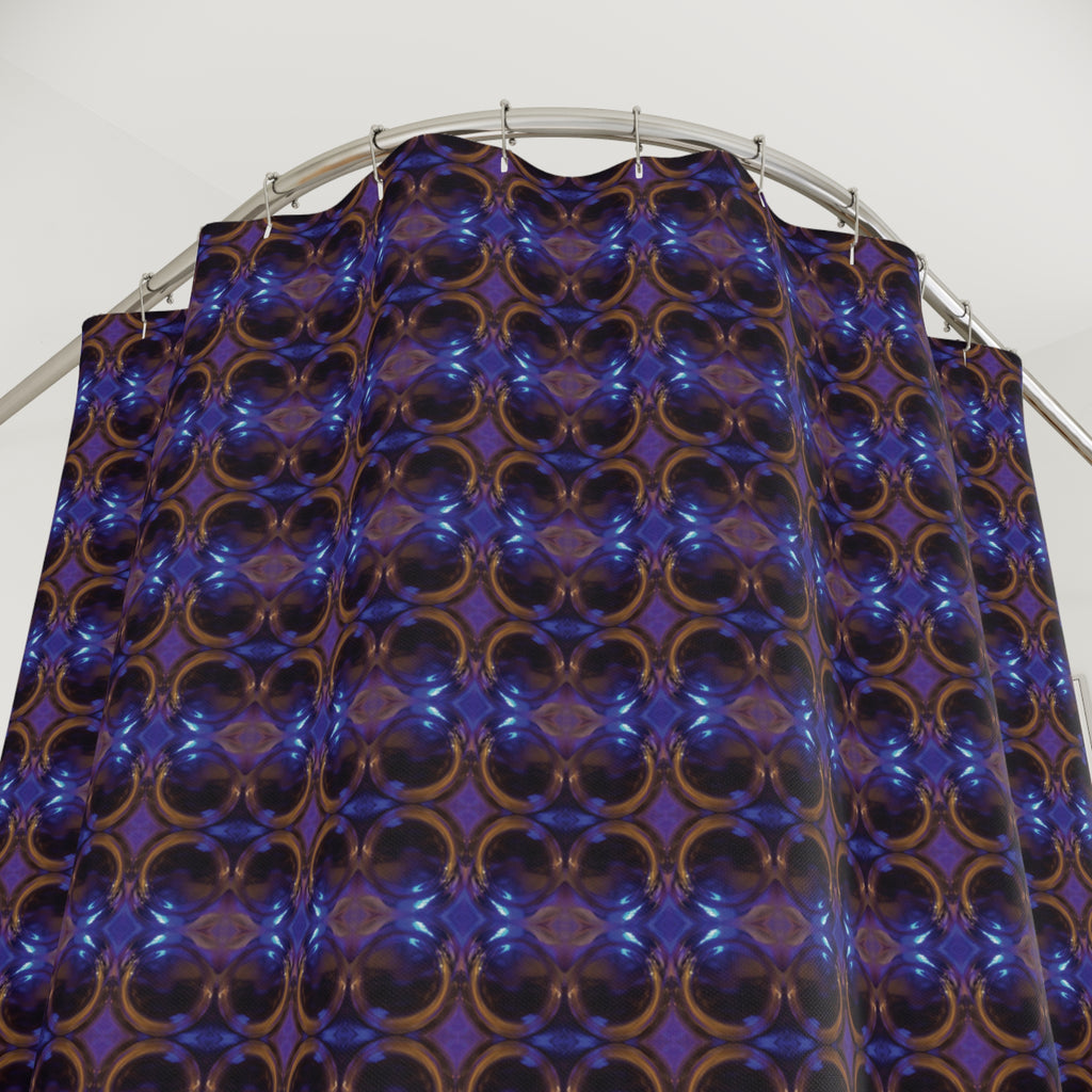 Shower Curtain (Cobalt Bubble)