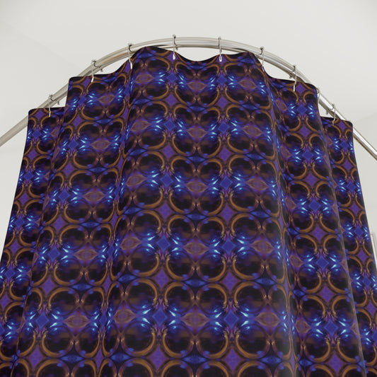 Shower Curtain (Cobalt Bubble)