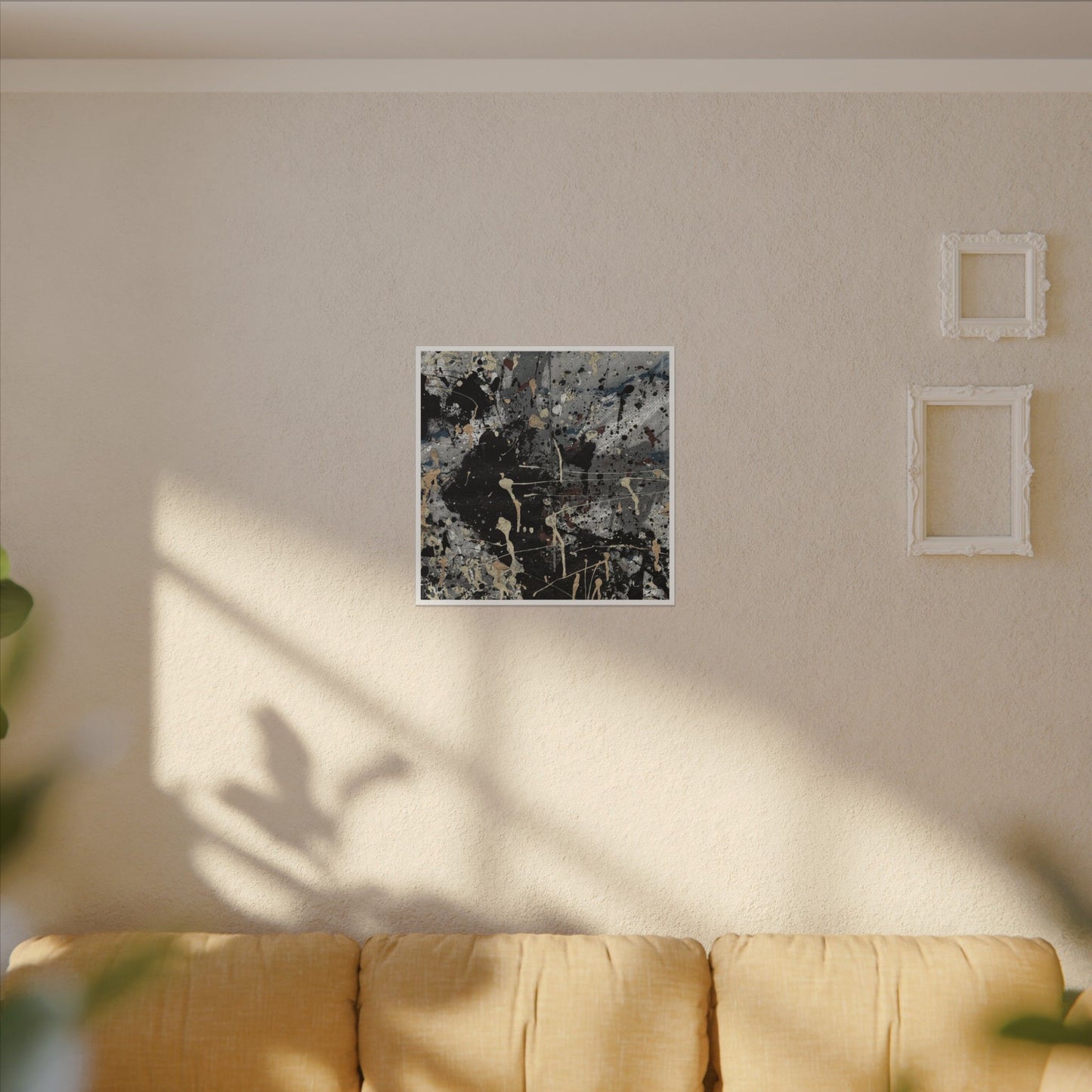 Abstract Art Canvas - "The Monsters Come at Night"
