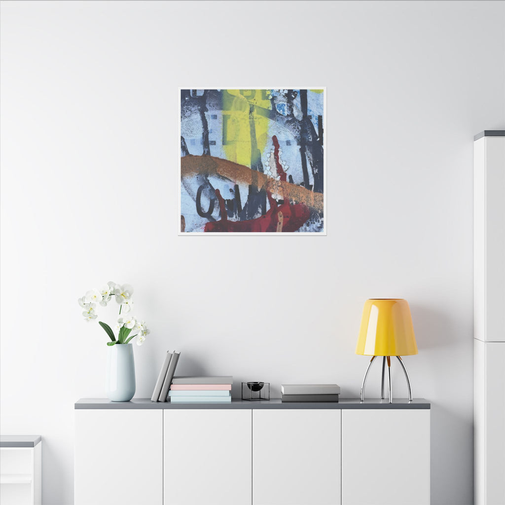 Abstract Art Canvas - "No More Words"