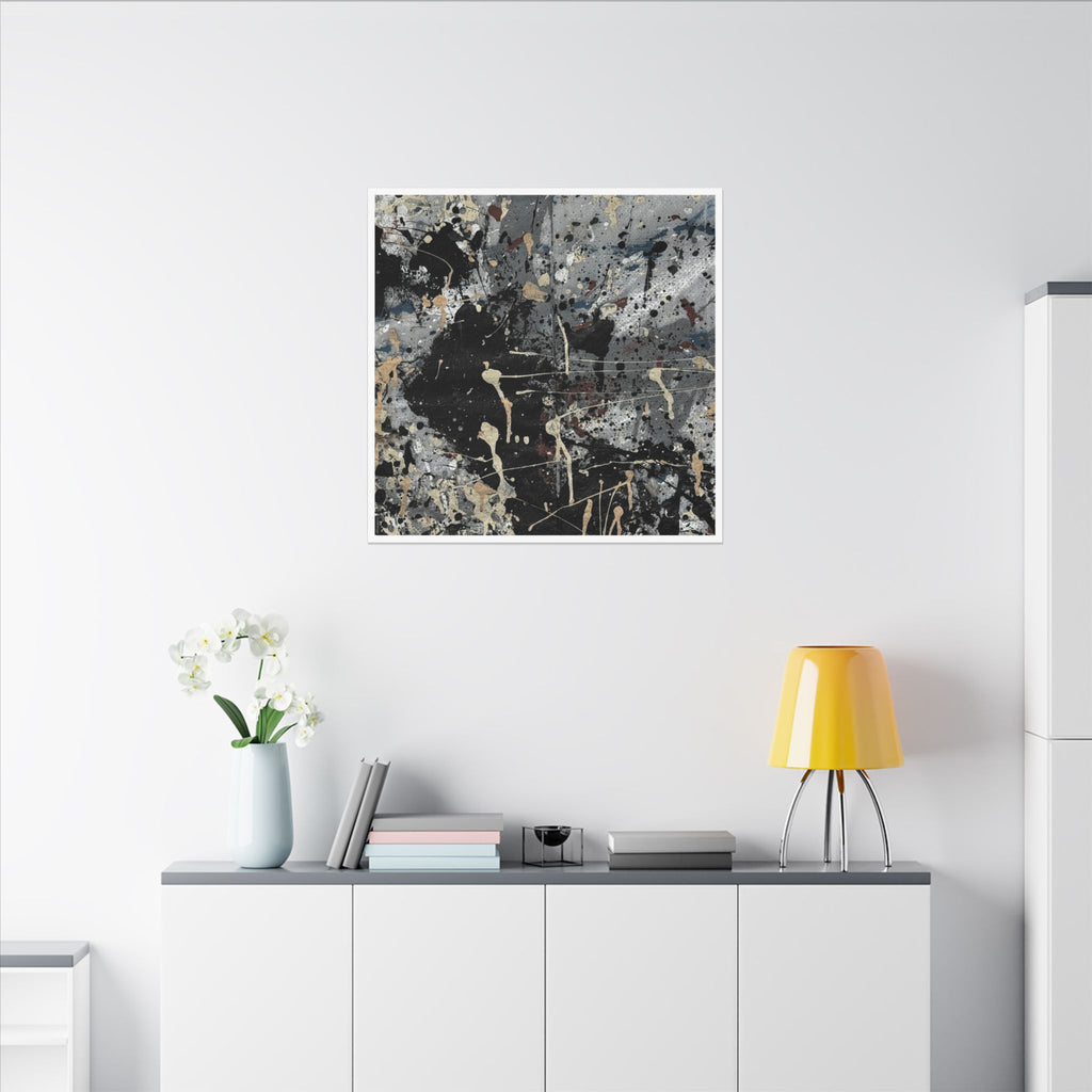 Abstract Art Canvas - "The Monsters Come at Night"