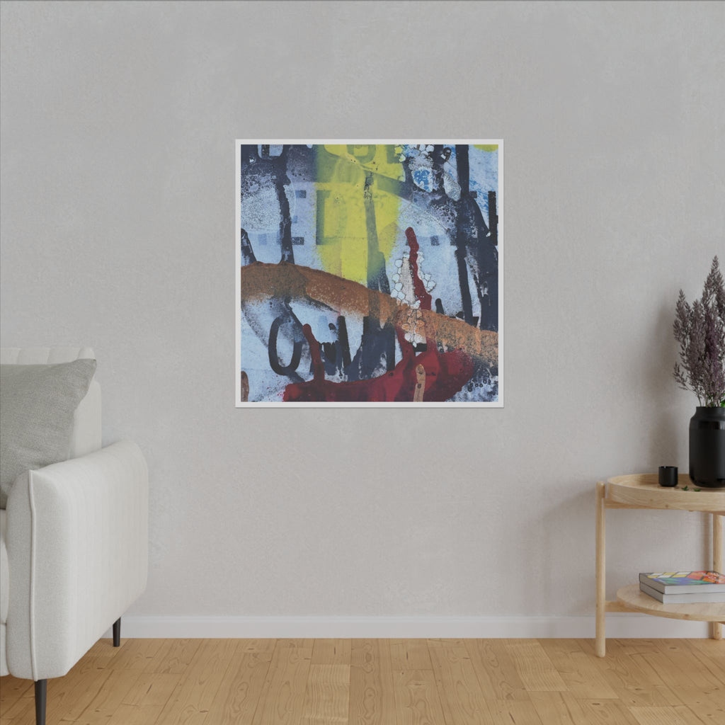 Abstract Art Canvas - "No More Words"