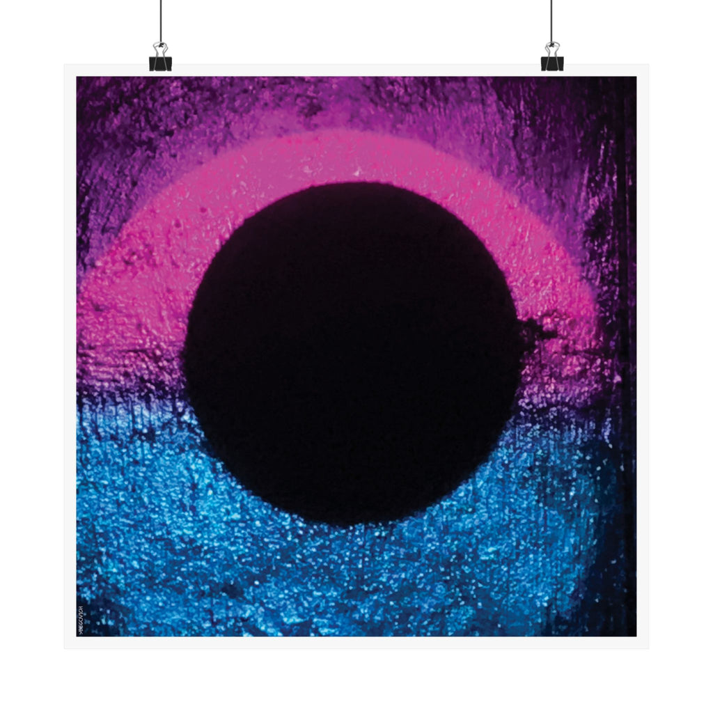 Abstract Art Matte Poster - "Eclipsed"