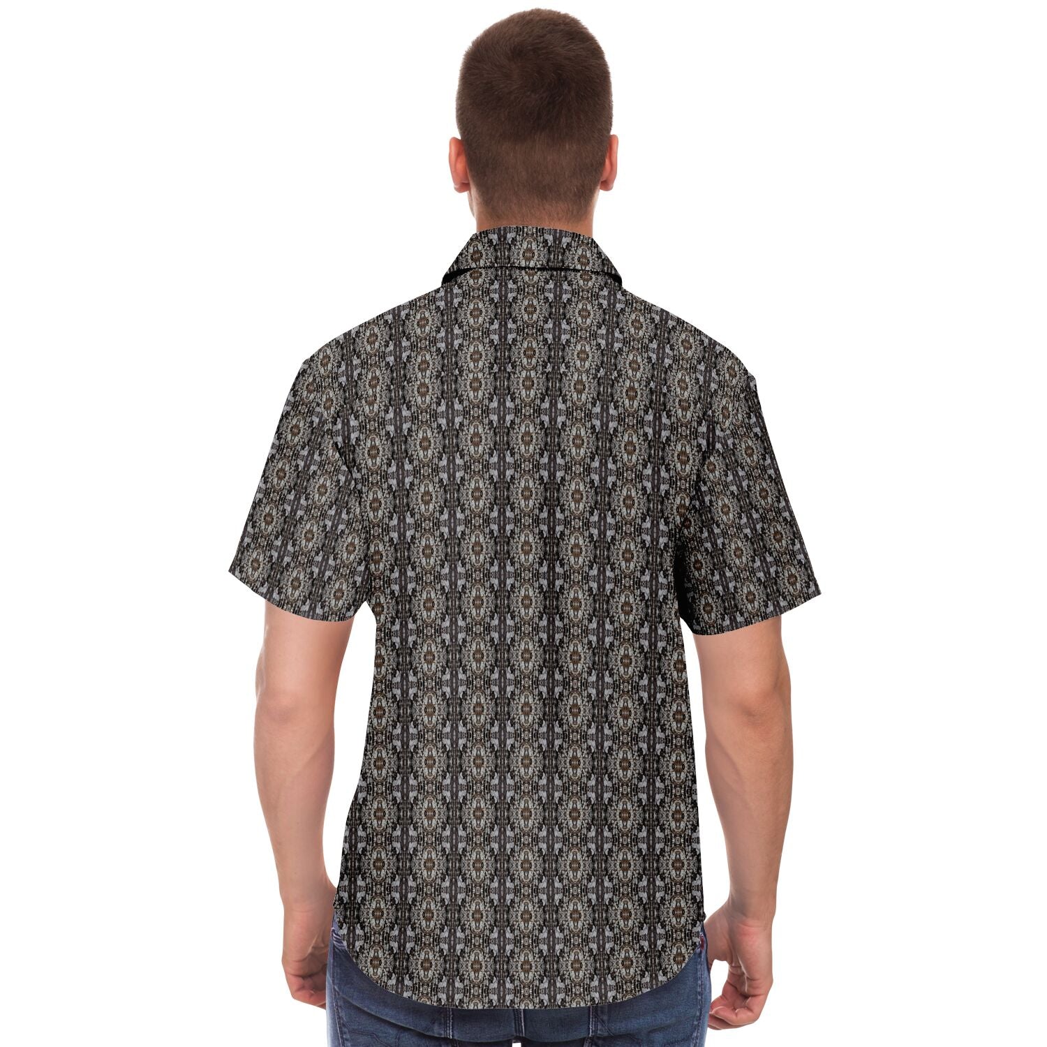Short Sleeve Button Down Shirt (Shrine)