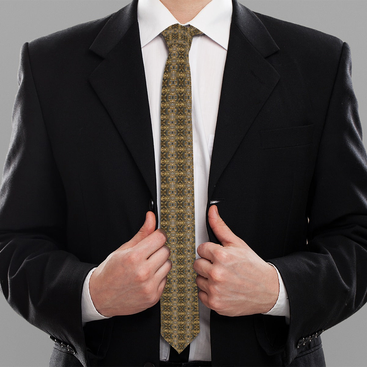 Neck Tie  (Golden Blossom)