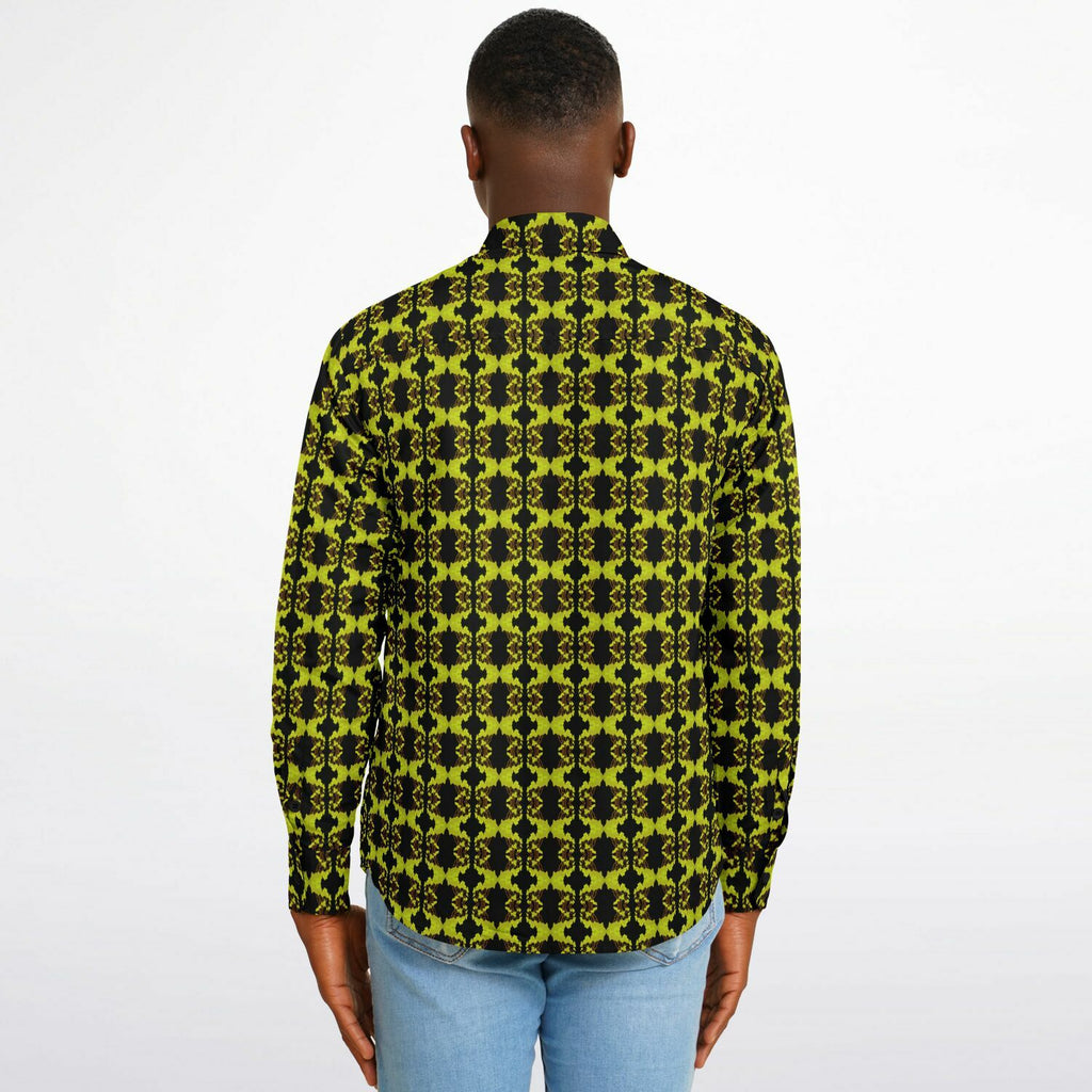 Long Sleeve Button Down Shirt (Neon Trees No. 2)