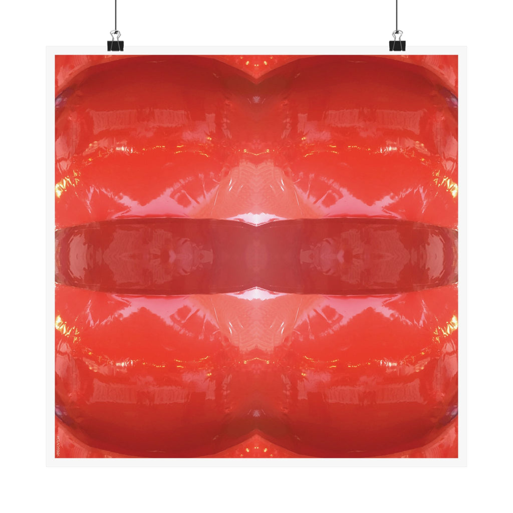 Abstract Art Matte Poster - "Kiss"