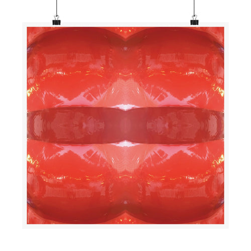 Abstract Art Matte Poster - "Kiss"