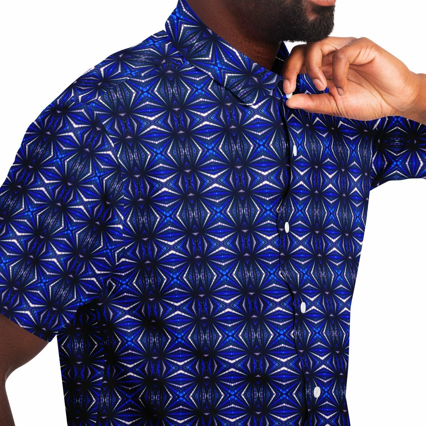 Short Sleeve Button Down Shirt (Casablanca)