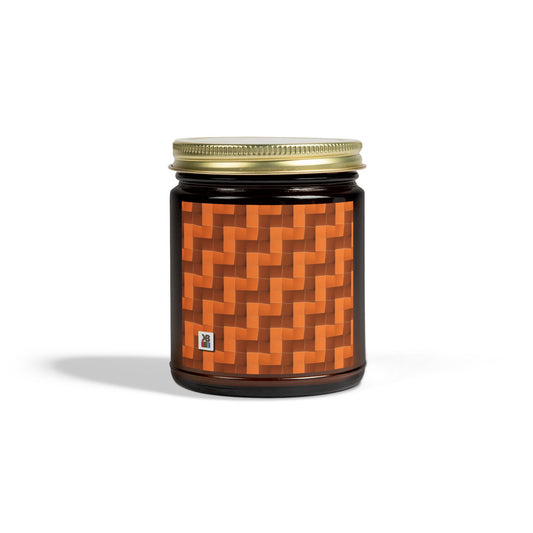 9oz Woodsy Scented Candle (Burnt Orange Tiles)