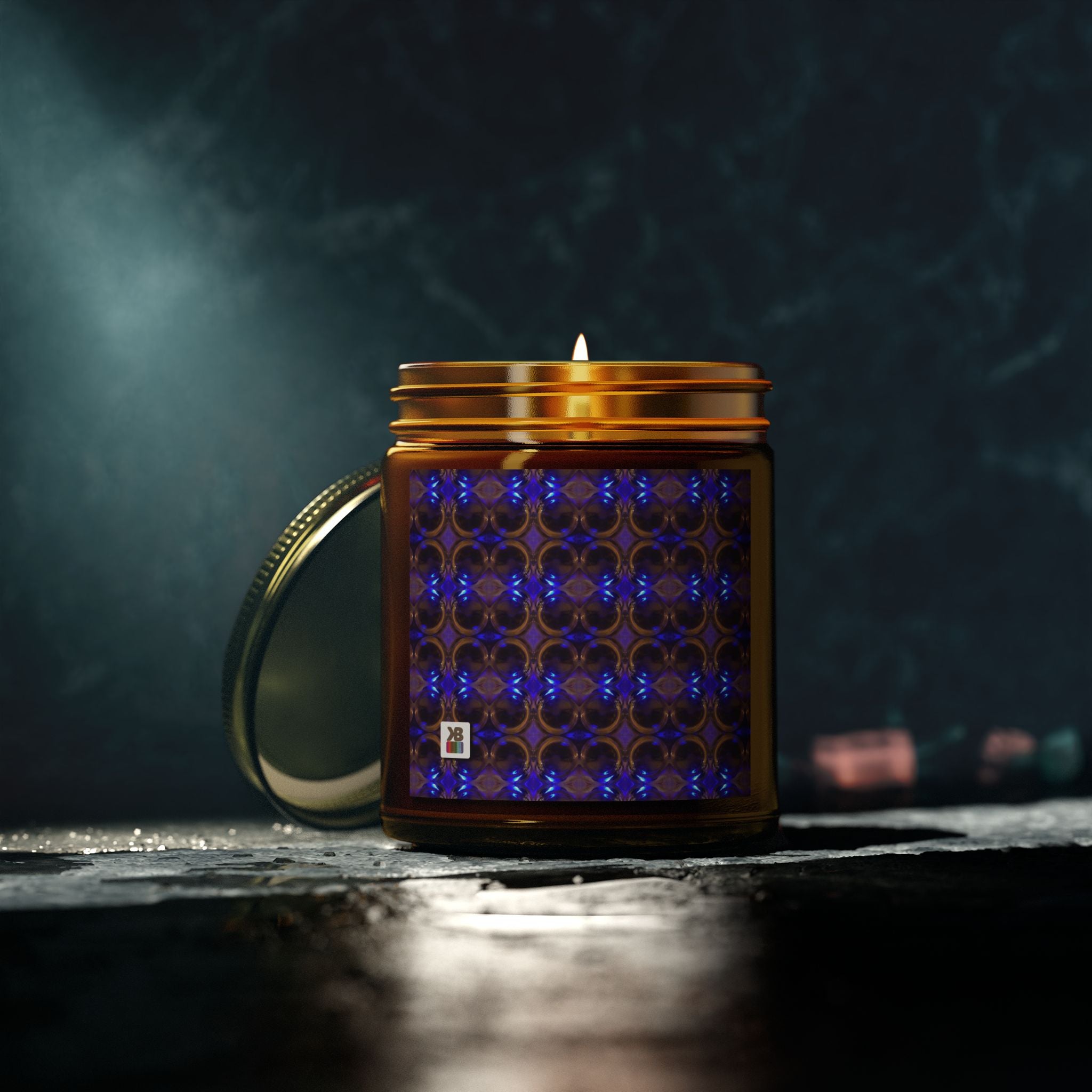 9oz Woodsy Scented Candle (Cobalt Bubble)