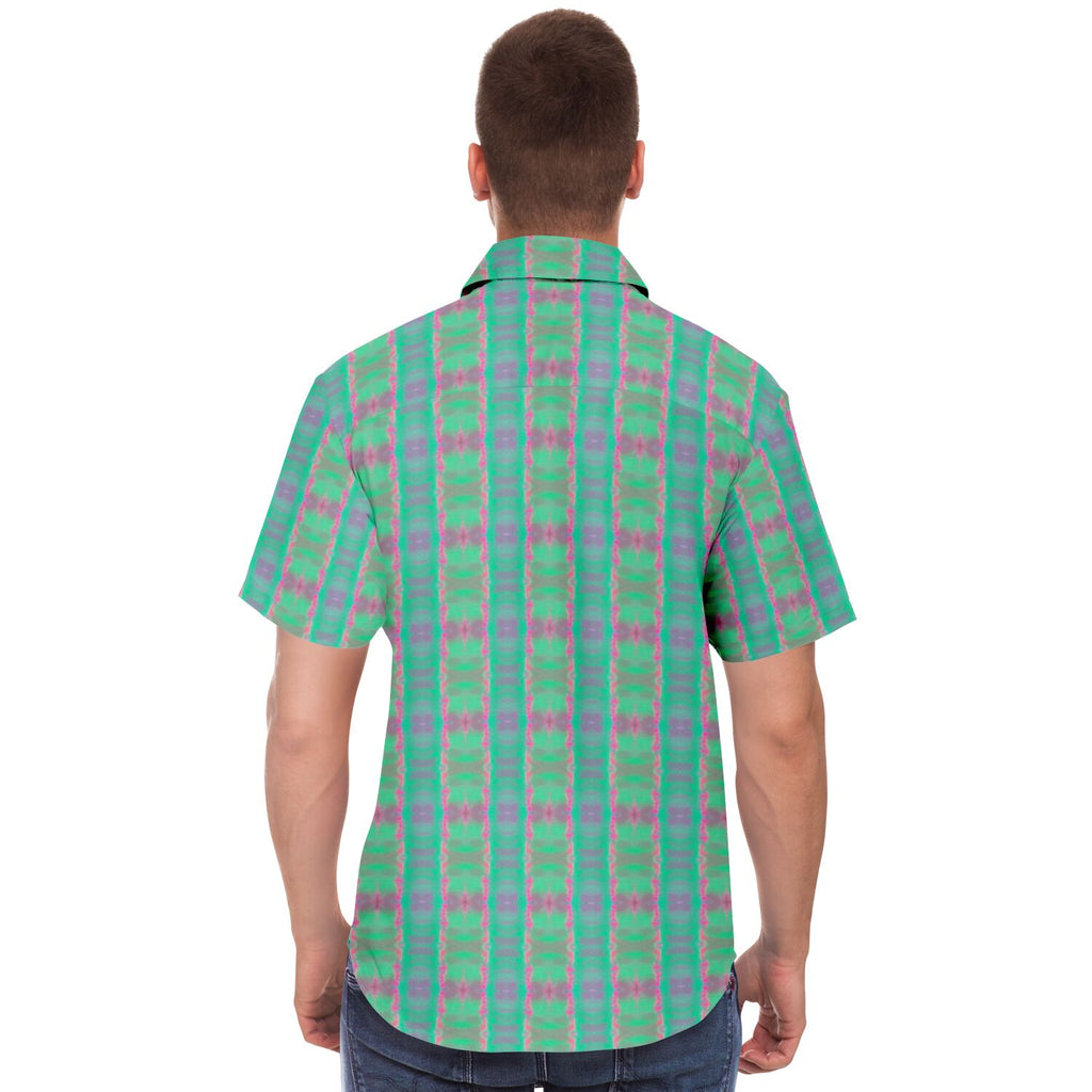 Short Sleeve Button Down Shirt (Electric Dream No. 1)