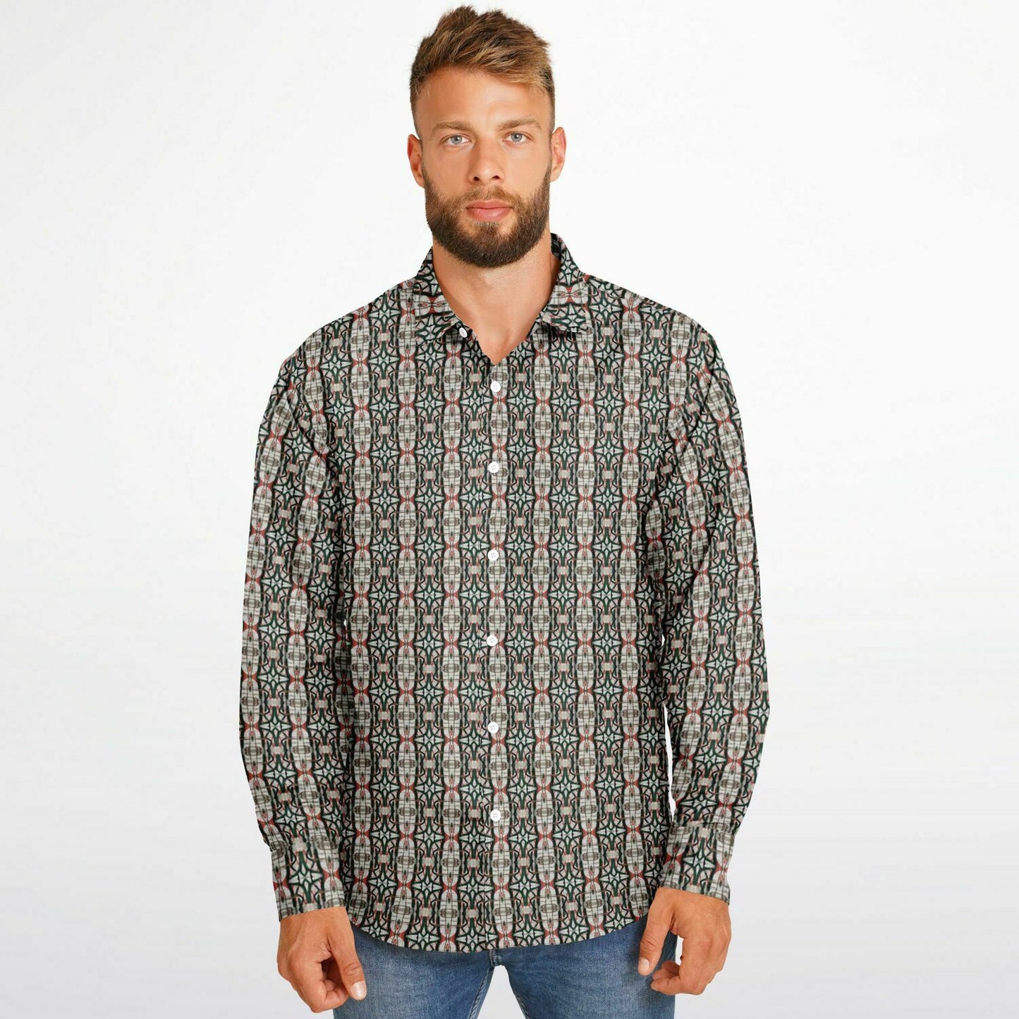 Long Sleeve Button Down Shirt (The Wall)