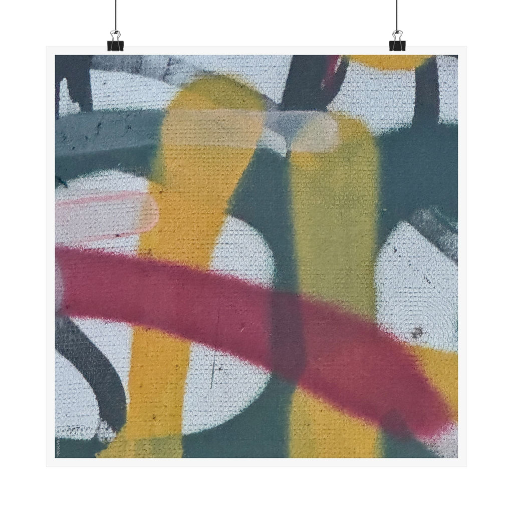 Abstract Art Matte Poster - "Lonely Soldier"