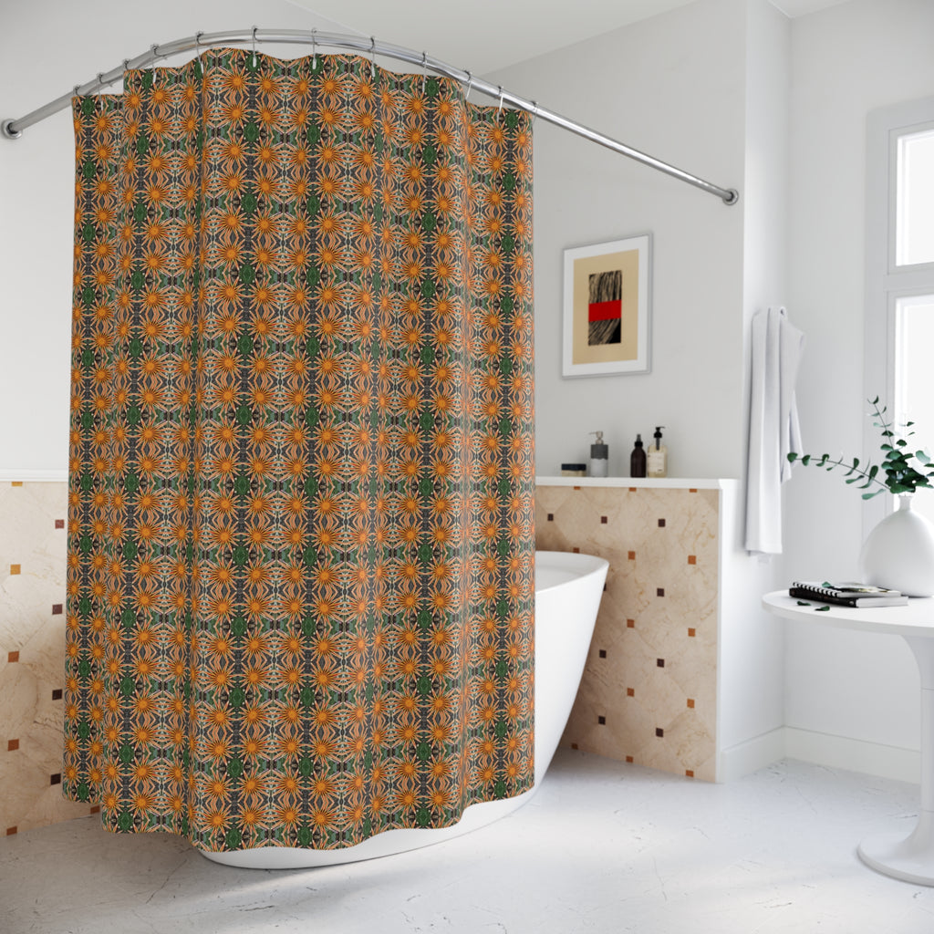 Shower Curtain (Floral Dots)