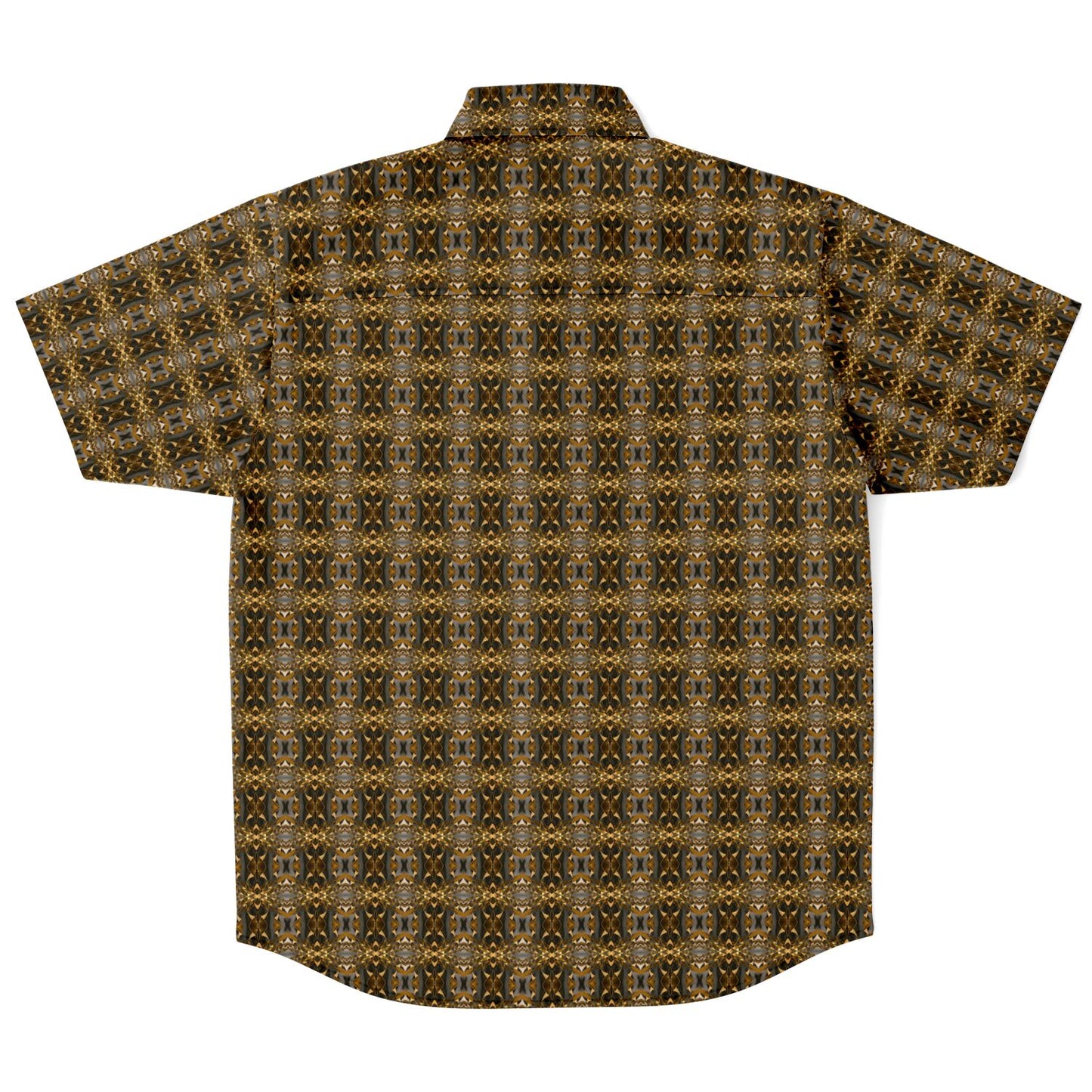 Short Sleeve Button Down Shirt (Golden Blossom)