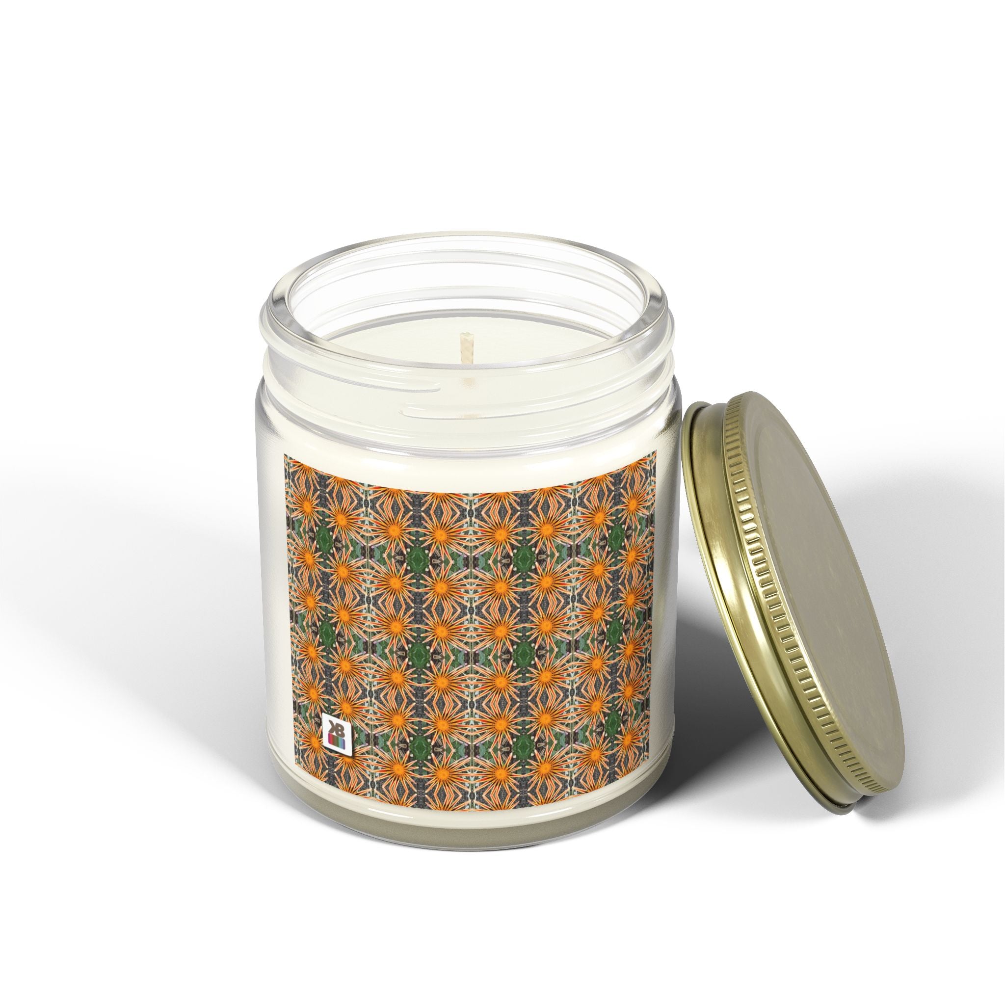 9oz Clean Scented Candle (Floral Dots)